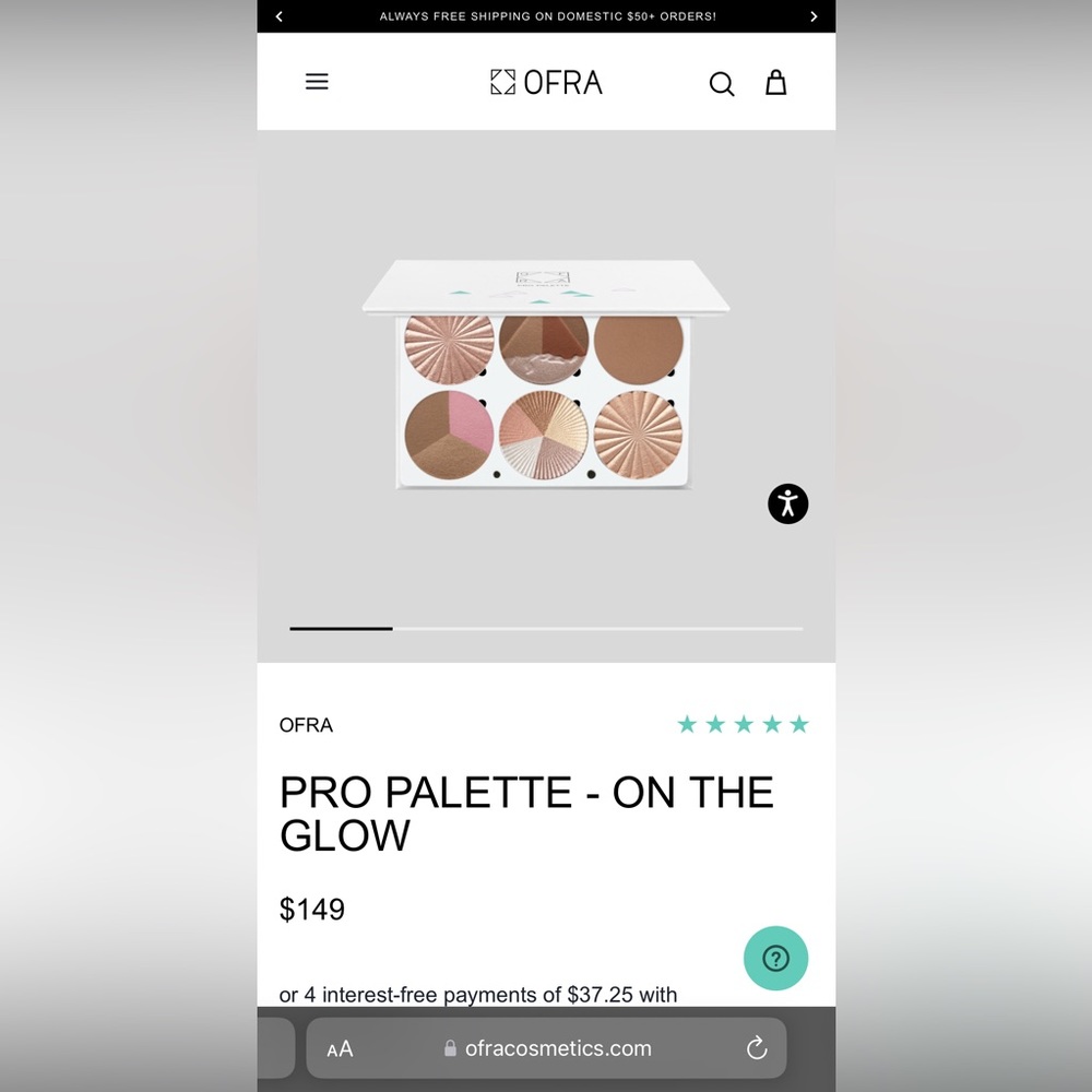 Ofra glow & bronze palette